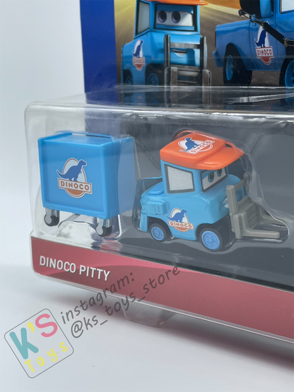 Disney Pixar Cars 1:55 by Mattel 2-Pack DINOCO PITTY and ROGER WHEELER - DINOCO 400 SERIES - BNIP