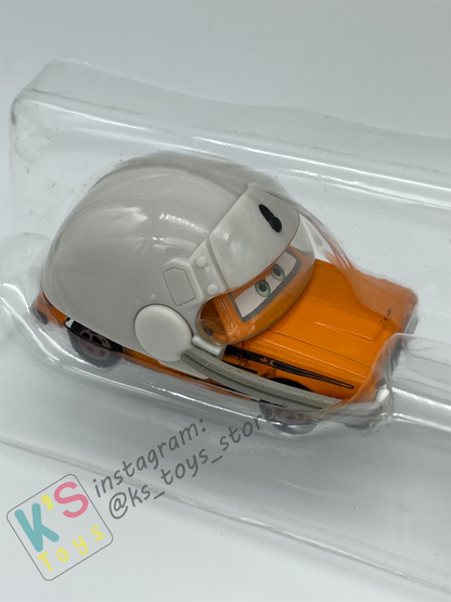 Disney Pixar Cars 1:55 by Mattel 2-Pack GREM WITH HELMET AND ACER WITH HELMET (VARIANT) - OIL RIG GETAWAY - BRAND NEW IN DAMAGED PACKAGING