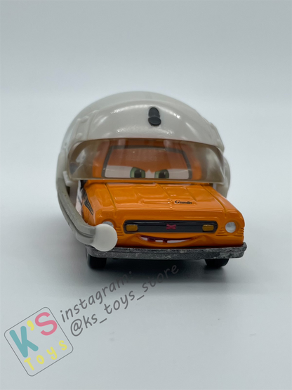 Disney Pixar Cars 1:55 by Mattel 2-Pack GREM WITH HELMET AND ACER WITH HELMET (VARIANT) - OIL RIG GETAWAY - BRAND NEW IN DAMAGED PACKAGING