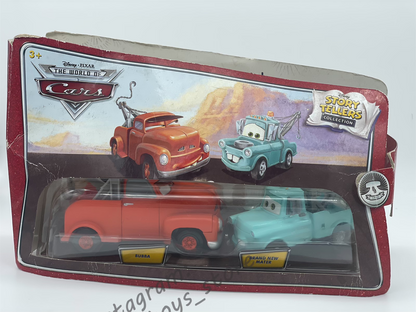 STORY TELLERS DISNEY PIXAR CARS - BUBBA AND BRAND NEW MATER 2PACK - DAMAGED PACKAGING (READ DESCRIPTION)