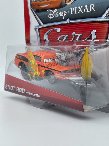 DISNEY PIXAR CARS BY MATTEL, "SNOT ROD WITH FLAMES" - TUNERS SERIES - BNIP