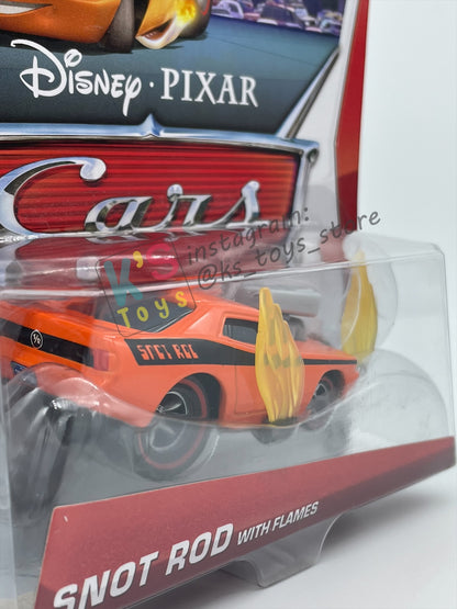 DISNEY PIXAR CARS BY MATTEL, "SNOT ROD WITH FLAMES" - TUNERS SERIES - BNIP