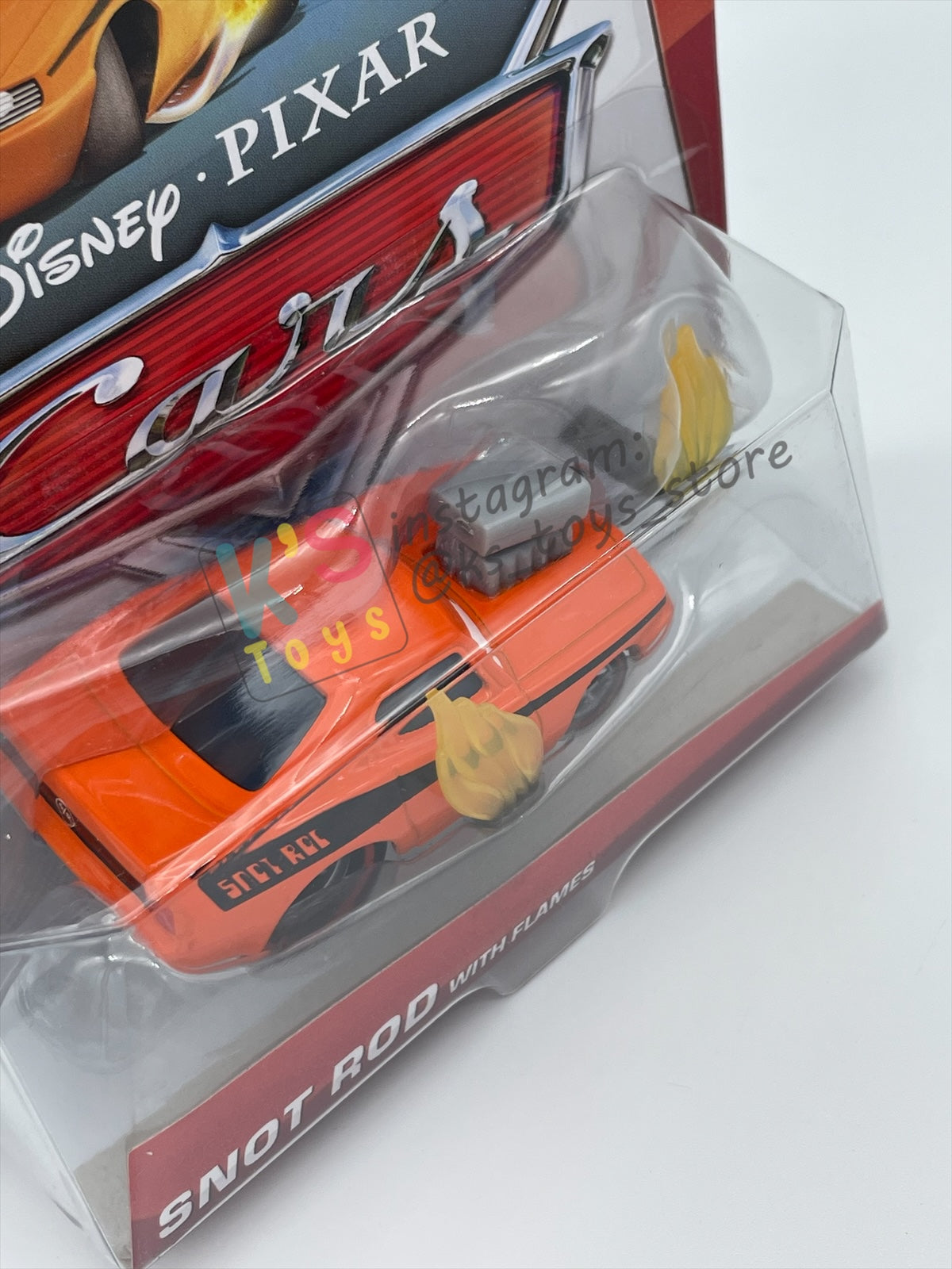 DISNEY PIXAR CARS BY MATTEL, "SNOT ROD WITH FLAMES" - TUNERS SERIES - BNIP