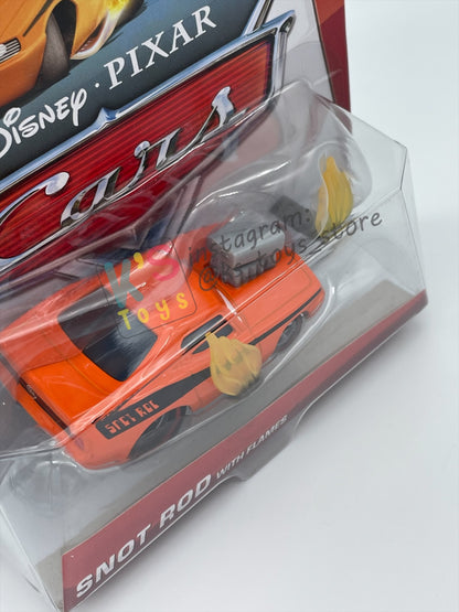 DISNEY PIXAR CARS BY MATTEL, "SNOT ROD WITH FLAMES" - TUNERS SERIES - BNIP