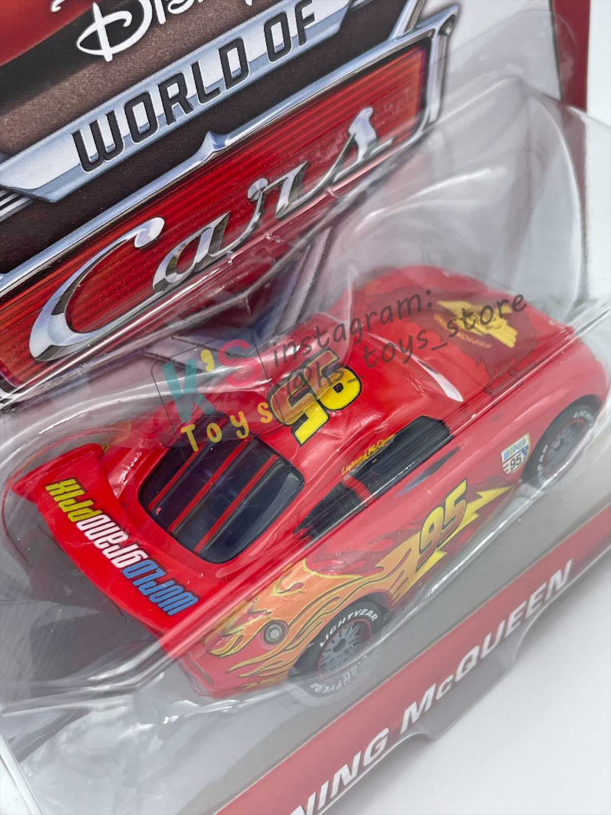 DISNEY PIXAR CARS BY MATTEL, "WGP LIGHTNING MCQUEEN (UNIBODY VARIANT)" - WGP SERIES - BNIP