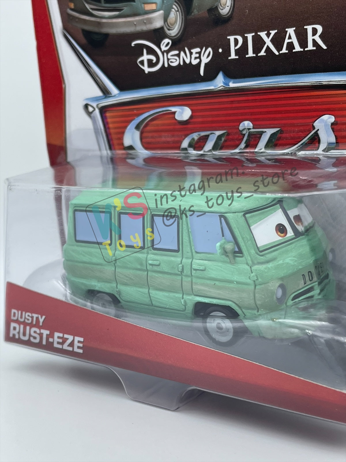 DISNEY PIXAR CARS BY MATTEL, "DUSTY RUST-EZE" - RUST-EZE RACING SERIES - BNIP