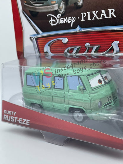 DISNEY PIXAR CARS BY MATTEL, "DUSTY RUST-EZE" - RUST-EZE RACING SERIES - BNIP