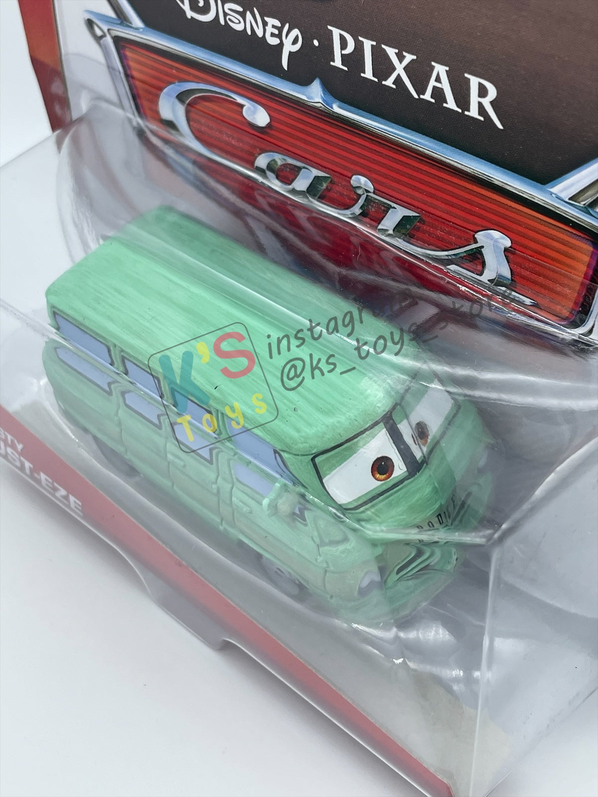 DISNEY PIXAR CARS BY MATTEL, "DUSTY RUST-EZE" - RUST-EZE RACING SERIES - BNIP