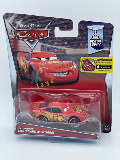 DISNEY PIXAR CARS BY MATTEL, "DETERMINED LIGHTNING MCQUEEN" - PISTON CUP SERIES - BNIP
