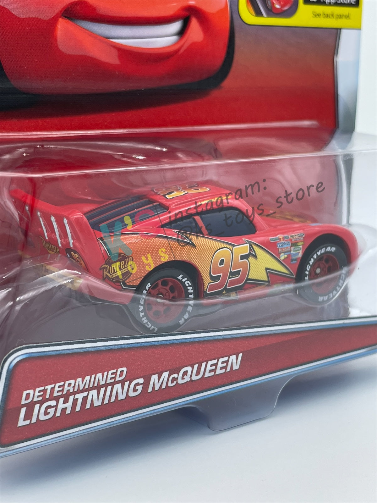 DISNEY PIXAR CARS BY MATTEL, "DETERMINED LIGHTNING MCQUEEN" - PISTON CUP SERIES - BNIP