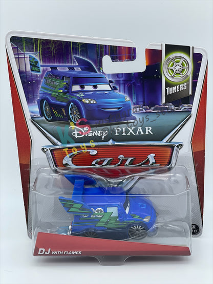 DISNEY PIXAR CARS BY MATTEL, "DJ WITH FLAMES" - TUNERS SERIES - BNIP