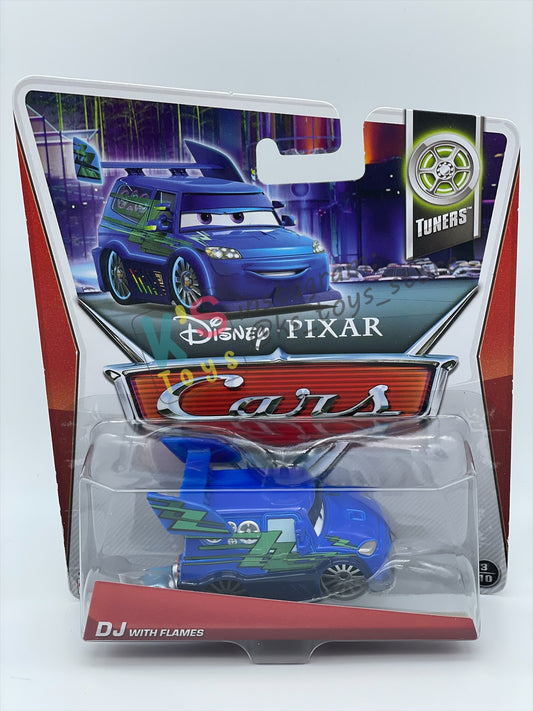 DISNEY PIXAR CARS BY MATTEL, "DJ WITH FLAMES" - TUNERS SERIES - BNIP