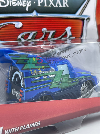 DISNEY PIXAR CARS BY MATTEL, "DJ WITH FLAMES" - TUNERS SERIES - BNIP