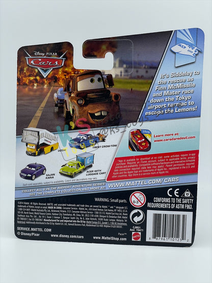 DISNEY PIXAR CARS BY MATTEL, "NAT MCLUGNUT AND MICHAEL HONKSEL" - AIRPORT ADVENTURE SERIES - BNIP