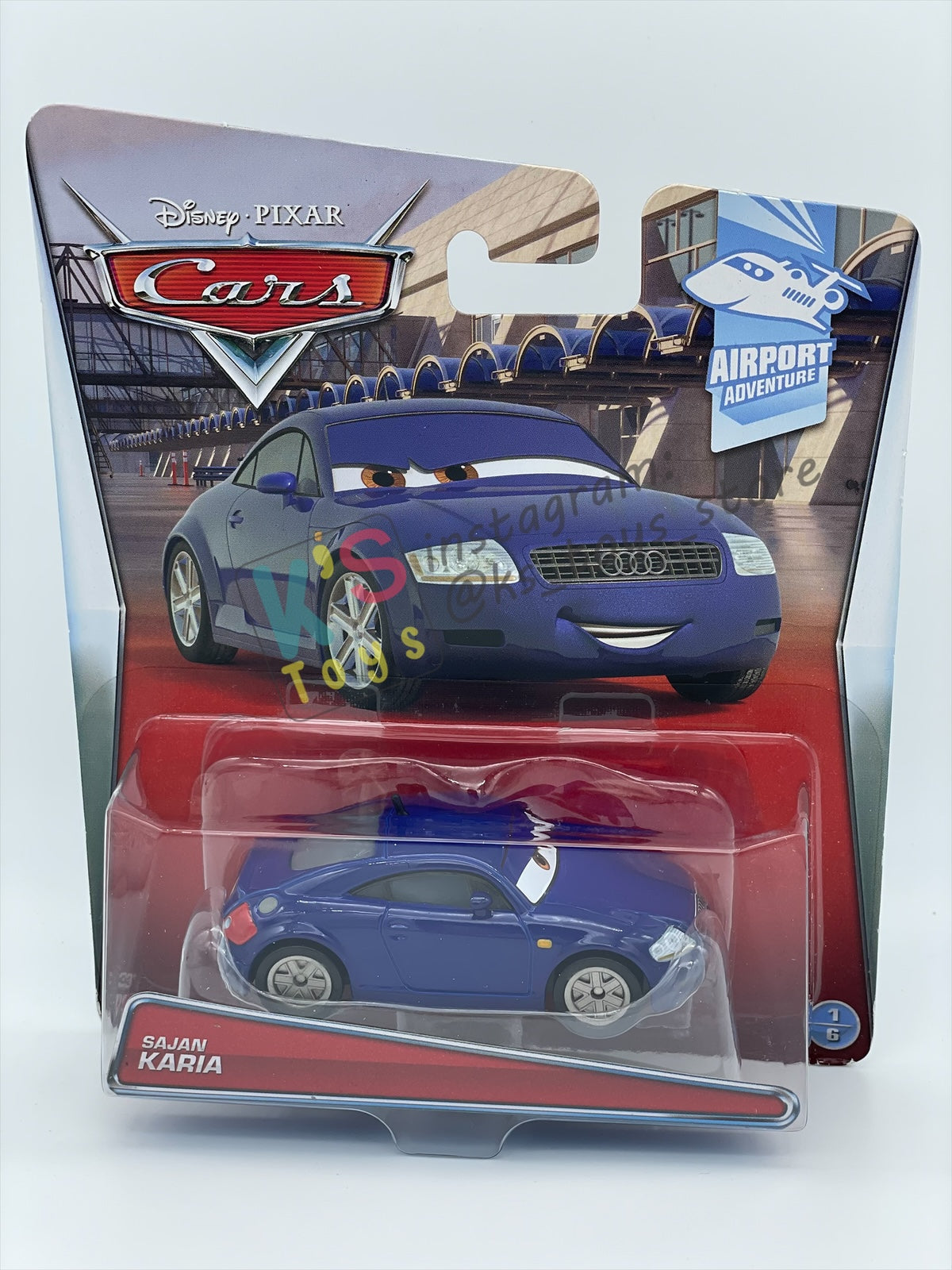 DISNEY PIXAR CARS BY MATTEL, "SAJAN KARIA" - AIRPORT ADVENTURE SERIES - BNIP