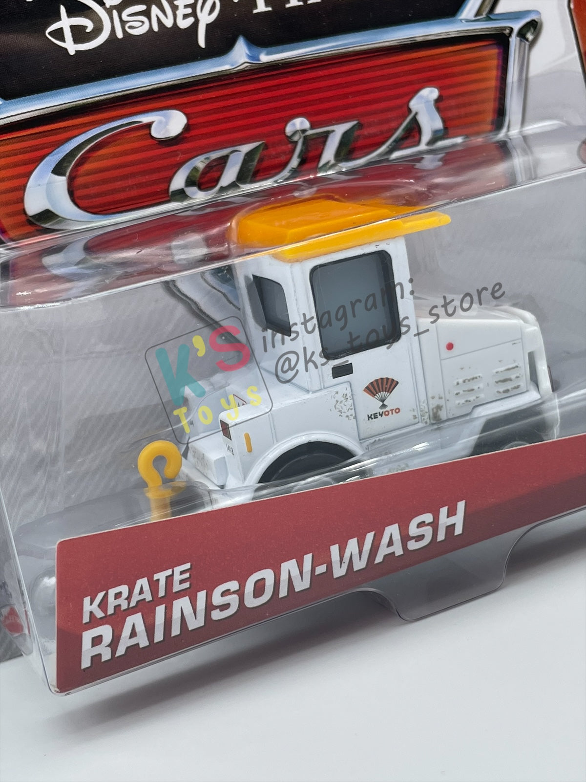 DISNEY PIXAR CARS BY MATTEL 1:55, "KRATE RAINSON-WASH" AIRPORT ADVENTURE SERIES - BNIP