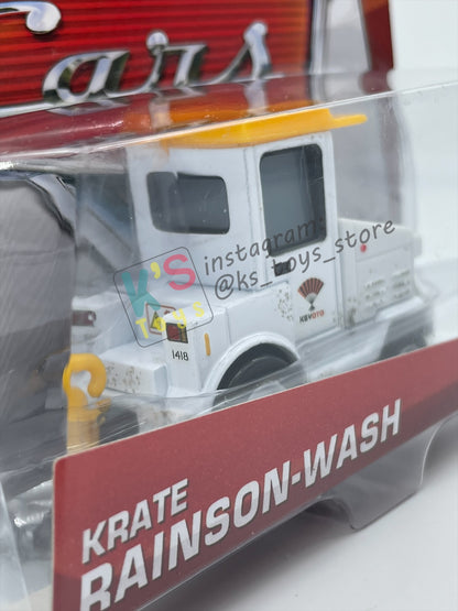 DISNEY PIXAR CARS BY MATTEL 1:55, "KRATE RAINSON-WASH" AIRPORT ADVENTURE SERIES - BNIP