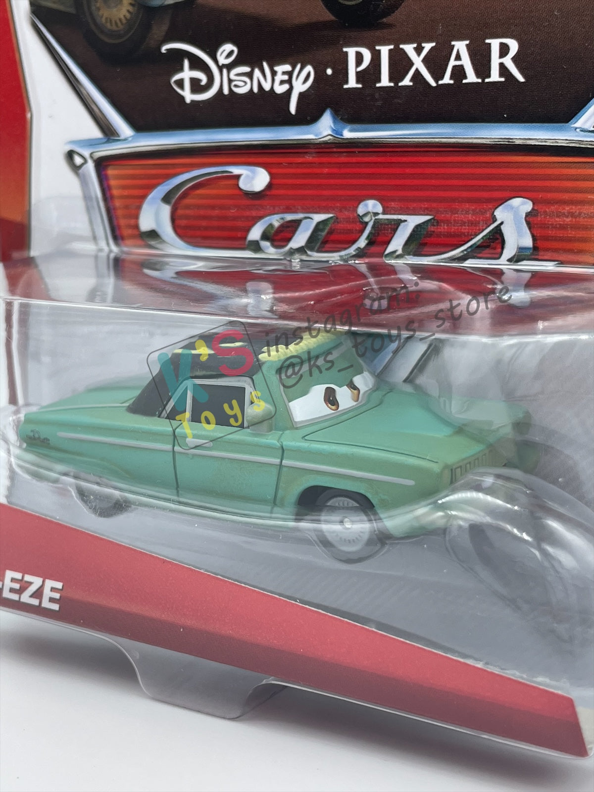 DISNEY PIXAR CARS 1:55 BY MATTEL, RUSTY RUST-EZE - RUSTEZE RACING SERIES - BNIP