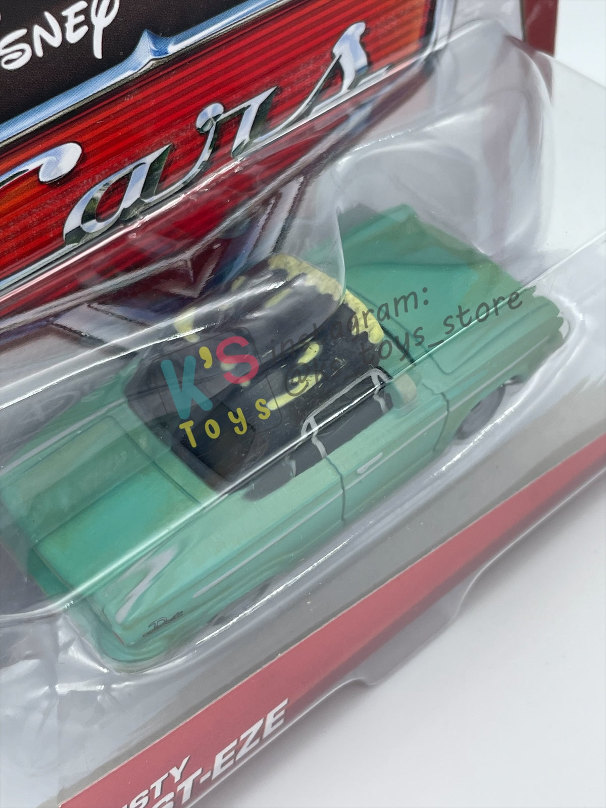 DISNEY PIXAR CARS 1:55 BY MATTEL, RUSTY RUST-EZE - RUSTEZE RACING SERIES - BNIP
