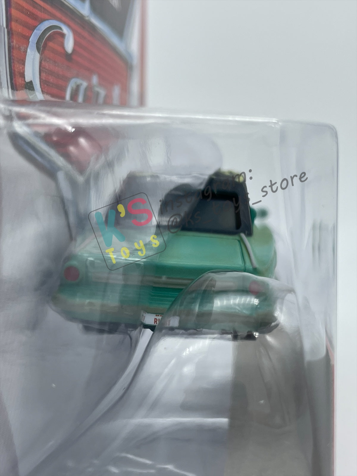 DISNEY PIXAR CARS 1:55 BY MATTEL, RUSTY RUST-EZE - RUSTEZE RACING SERIES - BNIP