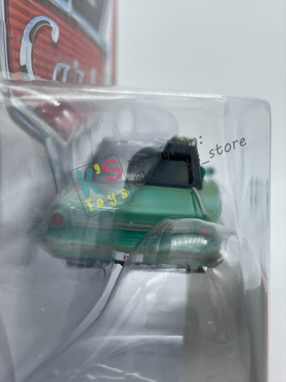 DISNEY PIXAR CARS 1:55 BY MATTEL, RUSTY RUST-EZE - RUSTEZE RACING SERIES - BNIP