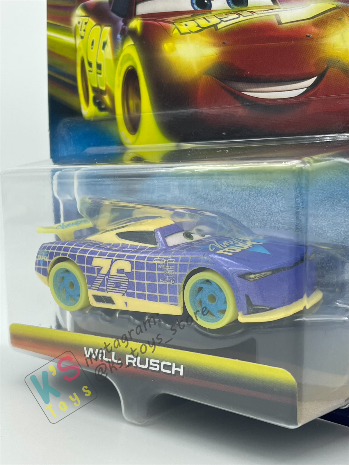 GLOW RACERS Disney Pixar Cars by MATTEL, WILL RUSCH - NEW RELEASE 2024 - BNIP
