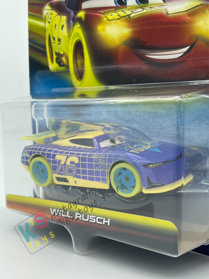 GLOW RACERS Disney Pixar Cars by MATTEL, WILL RUSCH - NEW RELEASE 2024 - BNIP
