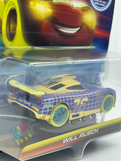 GLOW RACERS Disney Pixar Cars by MATTEL, WILL RUSCH - NEW RELEASE 2024 - BNIP