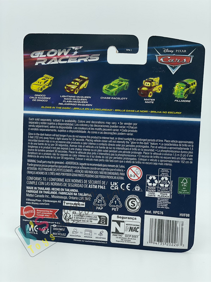 GLOW RACERS Disney Pixar Cars by MATTEL, WILL RUSCH - NEW RELEASE 2024 - BNIP