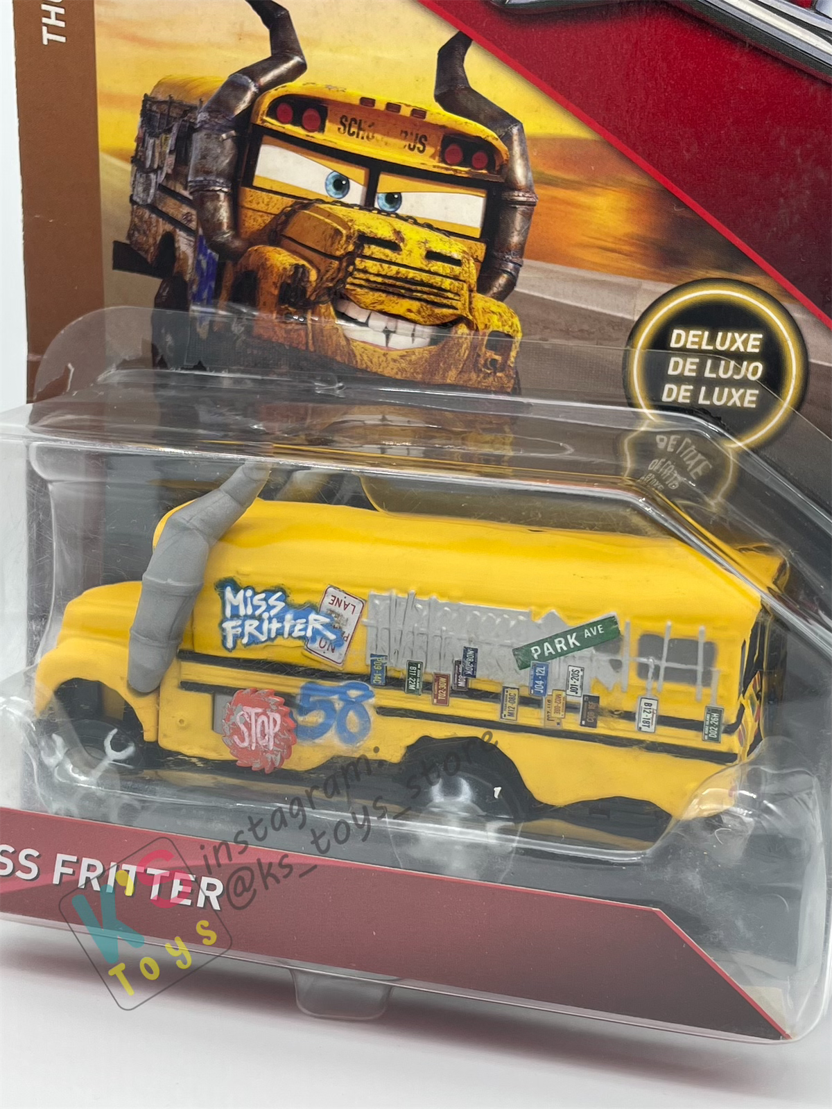 DELUXE DISNEY PIXAR CARS - MISS FRITTER - THUNDER HOLLOWS SERIES - BNIP