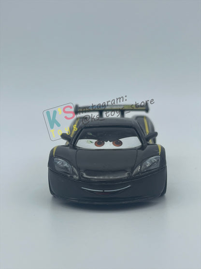 PRE-OWNED / LOOSE DISNEY PIXAR CARS BY MATTEL - "LEWIS HAMILTON" - CARS 2 SERIES - PLAYED WITH GOOD CONDITION - READ DESCRIPTION!!!!!!!!!!!