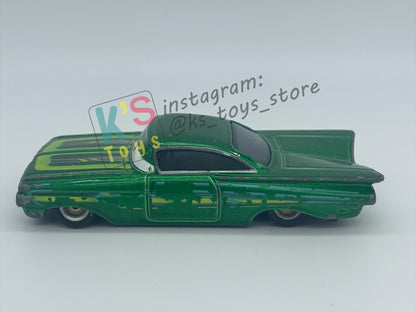 PRE-OWNED / LOOSE DISNEY PIXAR CARS BY MATTEL - "GREEN RAMONE" - PLAYED WITH CONDITION - READ DESCRIPTION!!!!!!!!!!!