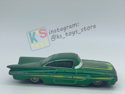 PRE-OWNED / LOOSE DISNEY PIXAR CARS BY MATTEL - "GREEN RAMONE" - PLAYED WITH CONDITION - READ DESCRIPTION!!!!!!!!!!!