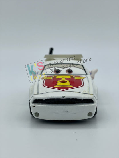 PRE-OWNED / LOOSE DISNEY PIXAR CARS BY MATTEL - "PAT TRAXSON" - CARS 3 SERIES - PLAYED WITH GOOD CONDITION - READ DESCRIPTION!!!!!!!!!!!