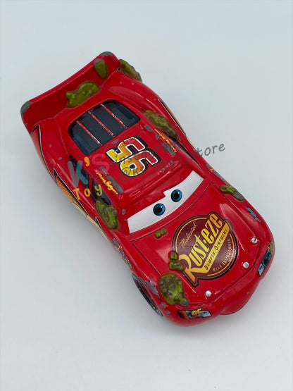 PRE-OWNED / LOOSE DISNEY PIXAR CARS BY MATTEL - "CACTUS LIGHTNING MCQUEEN" - CARS SERIES - PLAYED WITH GOOD CONDITION - READ DESCRIPTION!!!!!!!!!!!