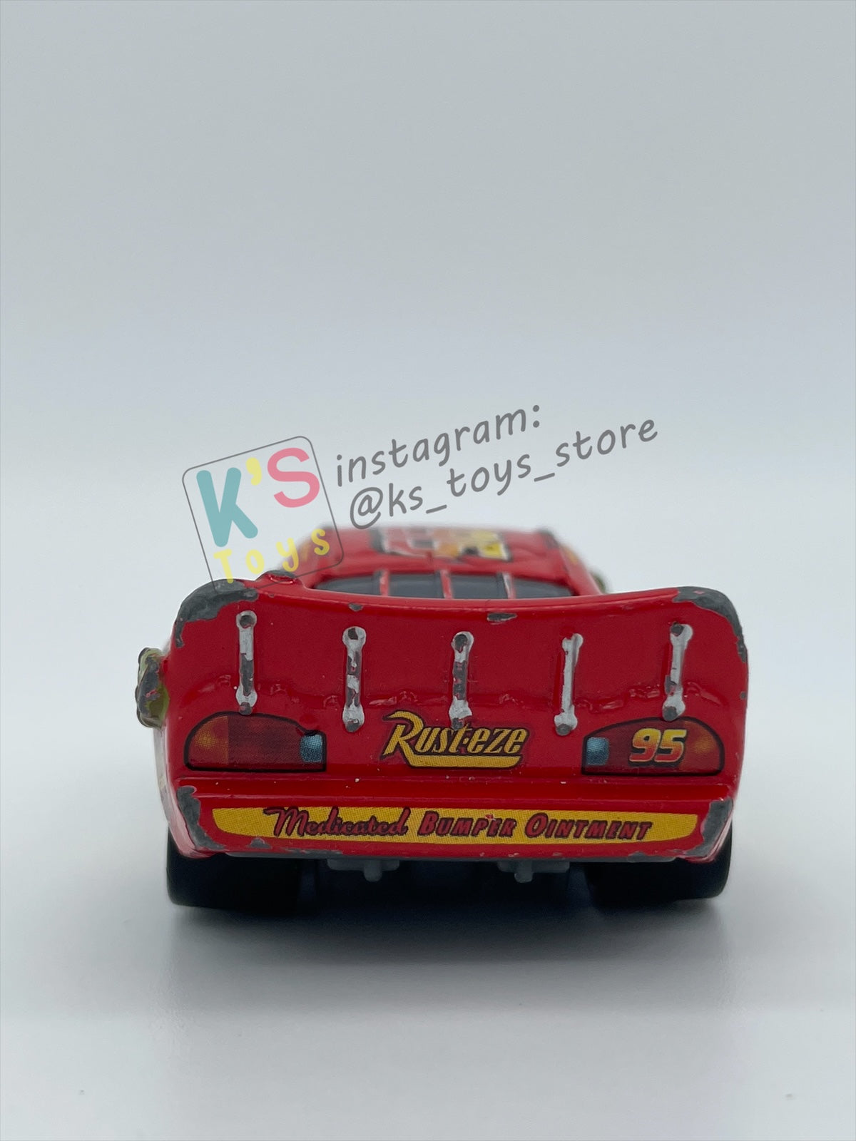PRE-OWNED / LOOSE DISNEY PIXAR CARS BY MATTEL - "CACTUS LIGHTNING MCQUEEN" - CARS SERIES - PLAYED WITH GOOD CONDITION - READ DESCRIPTION!!!!!!!!!!!