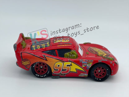 PRE-OWNED / LOOSE DISNEY PIXAR CARS BY MATTEL - "CACTUS LIGHTNING MCQUEEN" - CARS SERIES - PLAYED WITH GOOD CONDITION - READ DESCRIPTION!!!!!!!!!!!