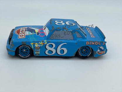 PRE-OWNED / LOOSE DISNEY PIXAR CARS BY MATTEL - "DINOCO CHICK HICKS" - PLAYED WITH CONDITION - READ DESCRIPTION!!!!!!!!!!!