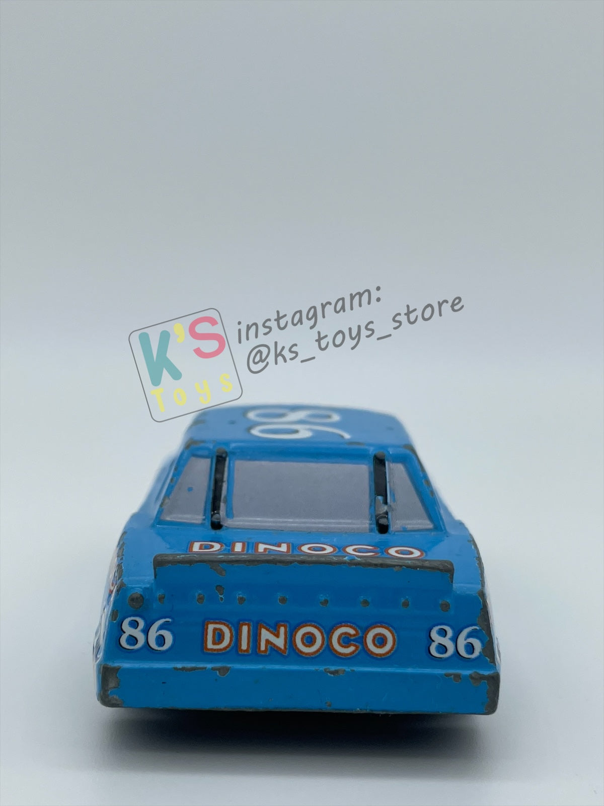 PRE-OWNED / LOOSE DISNEY PIXAR CARS BY MATTEL - "DINOCO CHICK HICKS" - PLAYED WITH CONDITION - READ DESCRIPTION!!!!!!!!!!!