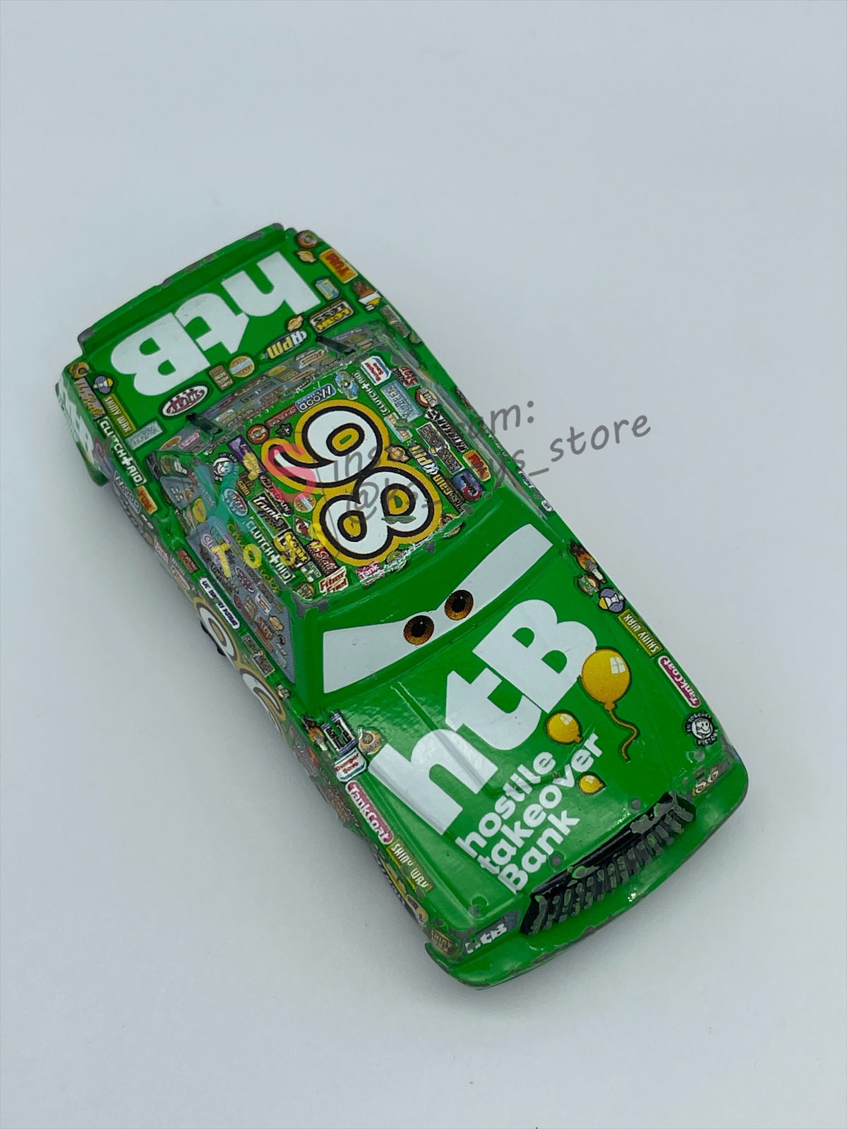 PRE-OWNED / LOOSE DISNEY PIXAR CARS BY MATTEL - "CHICK HICKS" - PLAYED WITH CONDITION - READ DESCRIPTION!!!!!!!!!!!