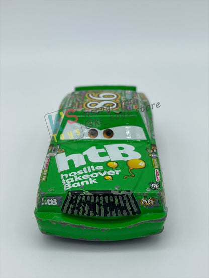 PRE-OWNED / LOOSE DISNEY PIXAR CARS BY MATTEL - "CHICK HICKS" - PLAYED WITH CONDITION - READ DESCRIPTION!!!!!!!!!!!