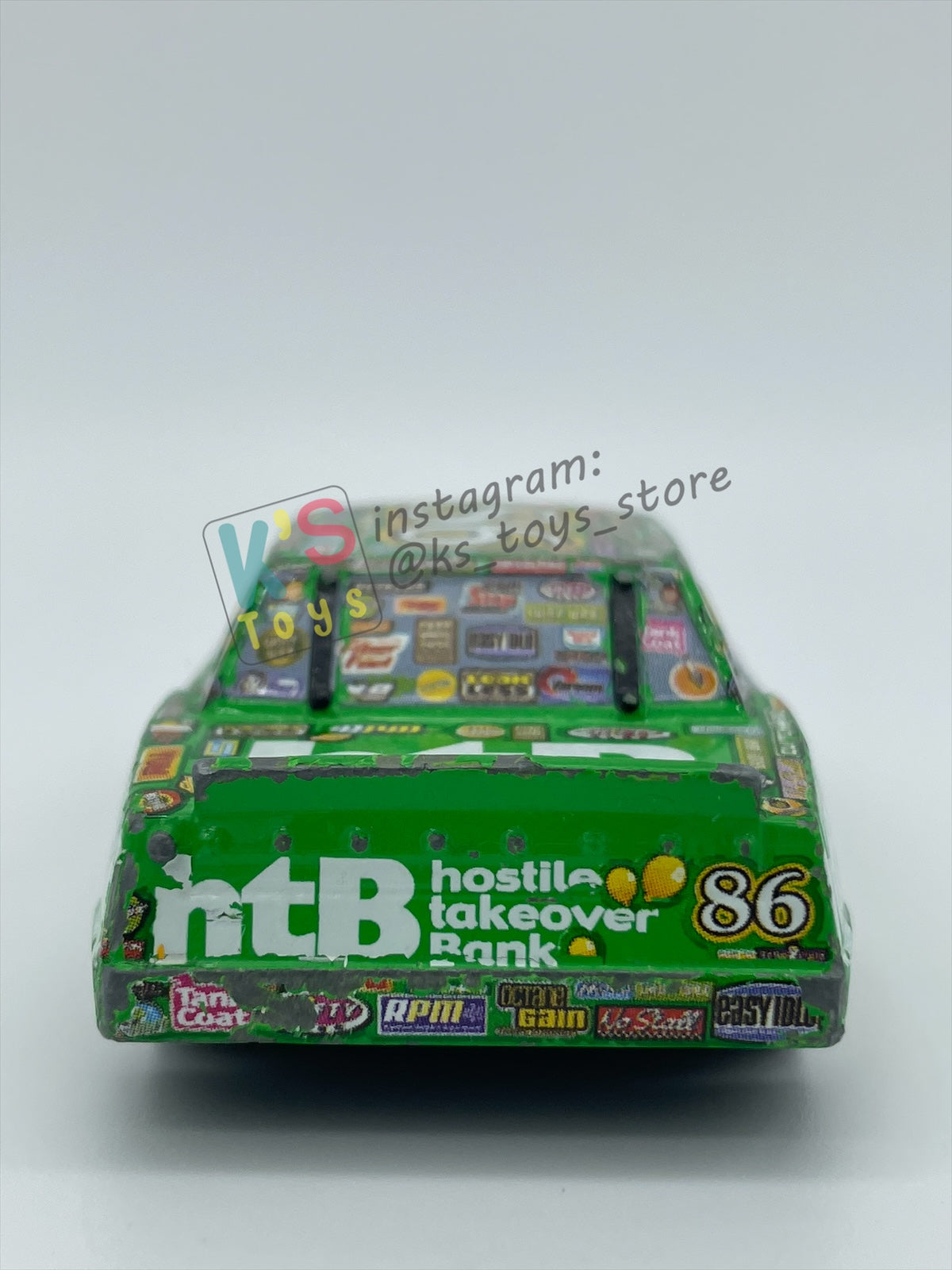PRE-OWNED / LOOSE DISNEY PIXAR CARS BY MATTEL - "CHICK HICKS" - PLAYED WITH CONDITION - READ DESCRIPTION!!!!!!!!!!!