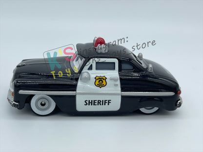 PRE-OWNED / LOOSE DISNEY PIXAR CARS BY MATTEL - "SHERIFF" - CARS SERIES - PLAYED WITH GOOD CONDITION - READ DESCRIPTION!!!!!!!!!!!