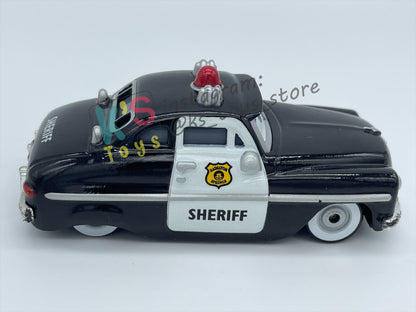 PRE-OWNED / LOOSE DISNEY PIXAR CARS BY MATTEL - "SHERIFF" - CARS SERIES - PLAYED WITH GOOD CONDITION - READ DESCRIPTION!!!!!!!!!!!