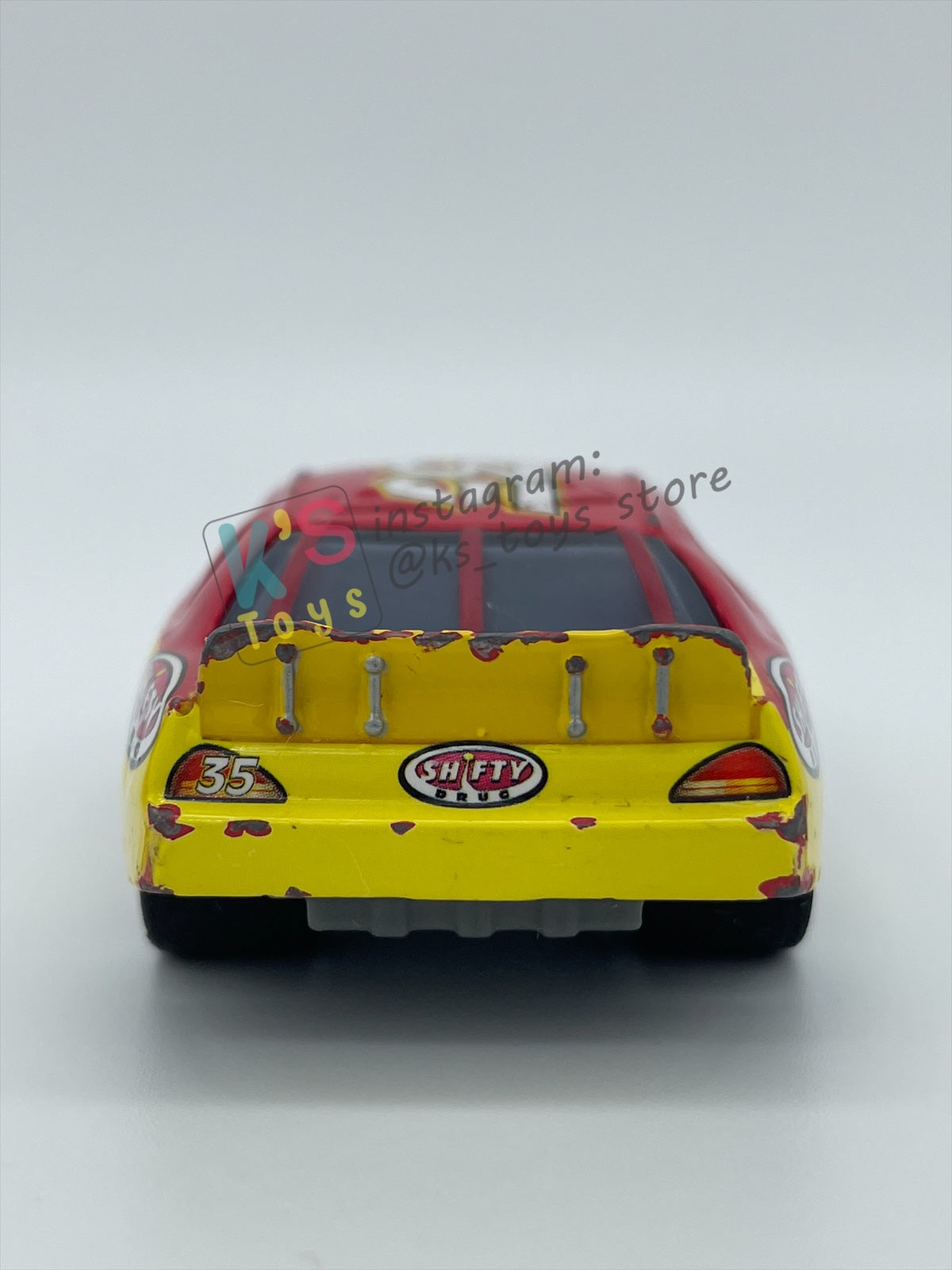 PRE-OWNED / LOOSE DISNEY PIXAR CARS BY MATTEL - "KEVING RACINGTIRE RUBBER TIRES" - PLAYED WITH CONDITION - READ DESCRIPTION!!!!!!!!!!!