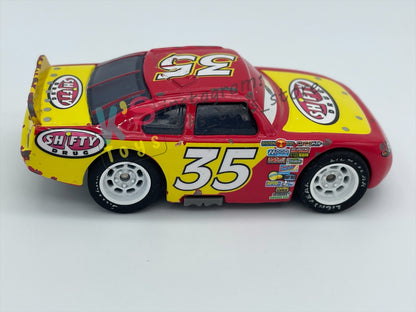 PRE-OWNED / LOOSE DISNEY PIXAR CARS BY MATTEL - "KEVING RACINGTIRE RUBBER TIRES" - PLAYED WITH CONDITION - READ DESCRIPTION!!!!!!!!!!!