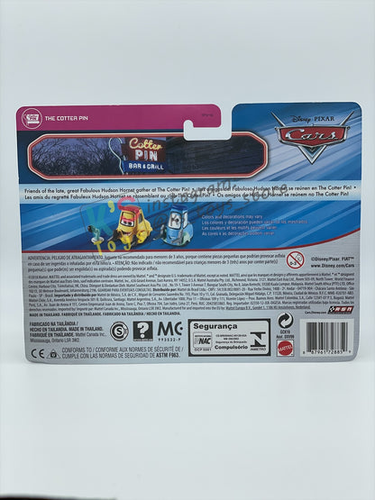 Disney Pixar Cars 1:55 2-Pack by MATTEL, SWEET TEA & GUIDO, The Cotter Pin Series - BNIP