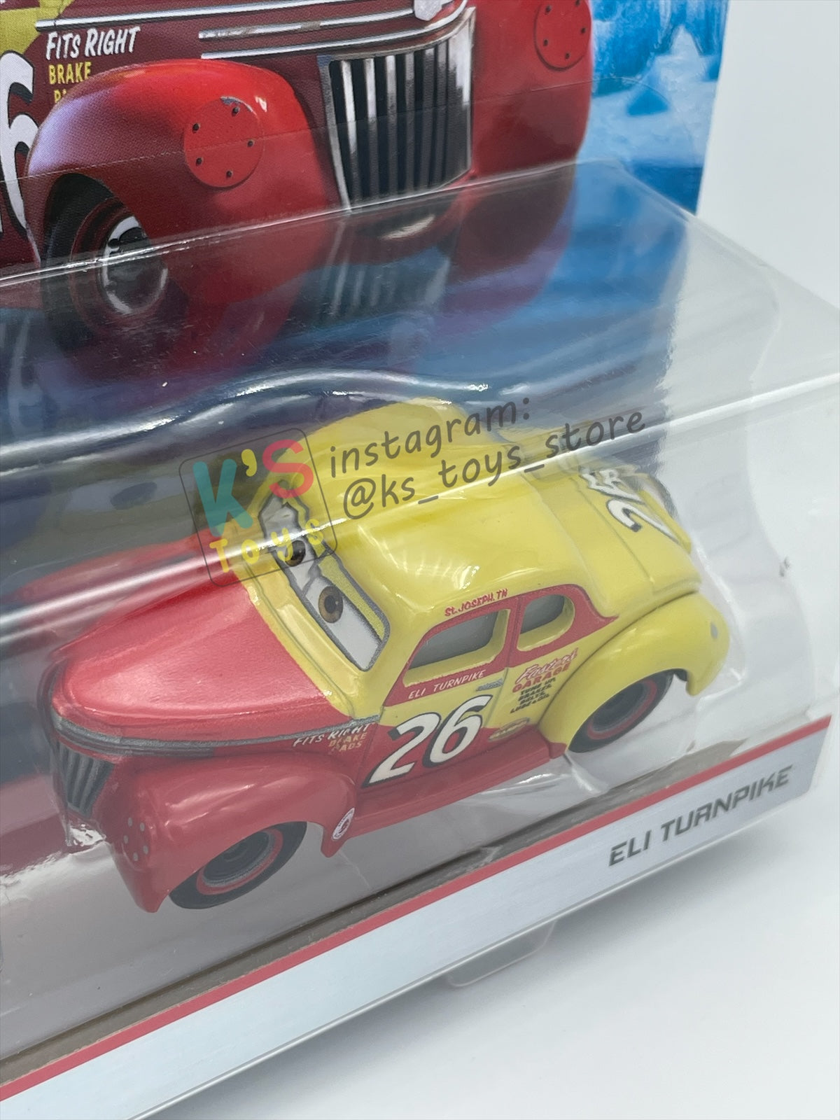 Disney Pixar Cars 1:55 2-Pack Heyday Junior Moon and Eli Turnpike, Doc's Racing Days - BNIP