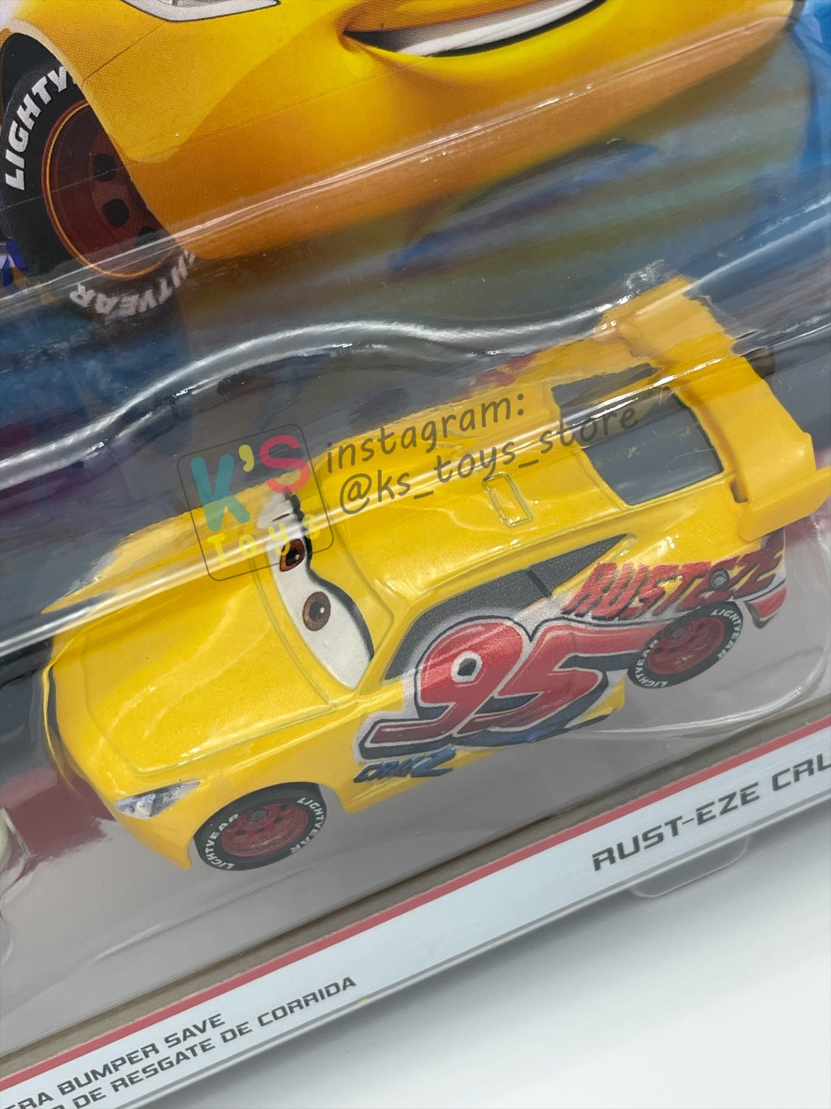 Disney Pixar Cars 1:55 2-Pack Bumper Save Racing Tractor and Rust-eze Cruz Ramirez - BNIP