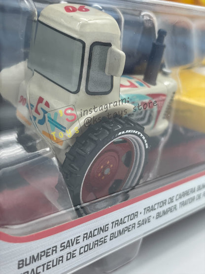 Disney Pixar Cars 1:55 2-Pack Bumper Save Racing Tractor and Rust-eze Cruz Ramirez - BNIP